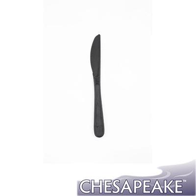 Chesapeake Heavy Weight Black Polypropylene Knife, Case of 1000 (130481)