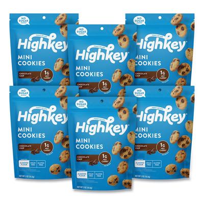 HighKey® 60000270 Chocolate Chip Cookies, 2 oz, Bag, 6/Carton - Case of 6