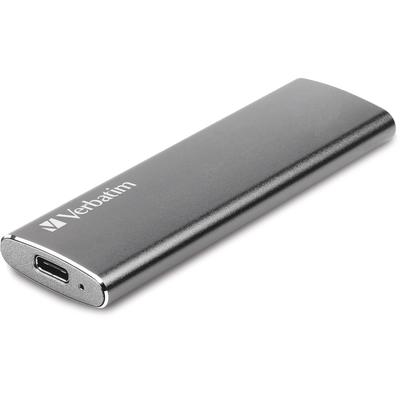 Verbatim 47442 External SSD, w/USB Cables, 500MB/s, 240GB, Silver