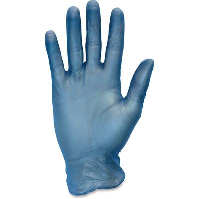 The Safety Zone GVP9SM1BLCT Vinyl Gloves, Powder Free, 3 Mil, Small, 10BX/CT, Blue - Case of 1000