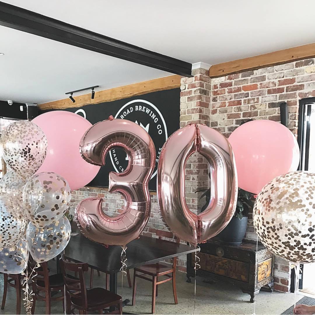 "Palloncini in oro rosa / Palloncini giganti Foil da 34\" / Numero di palloncino / Palloncini di buon compleanno / Riempimento di elio / Numero di età /"