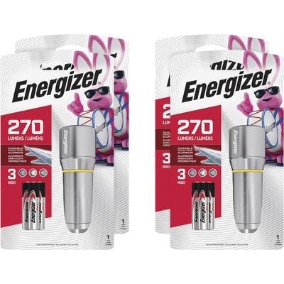 Eveready EPMHH32ECT Vision HD Flashlight, AA, Metal, Alloy, Chrome - Case of 4