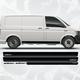 Kit di adesivi con strisce laterali VW EDITION adatti a Volkswagen Multivan, Transporter, California, Caravelle - T4 T5 T6