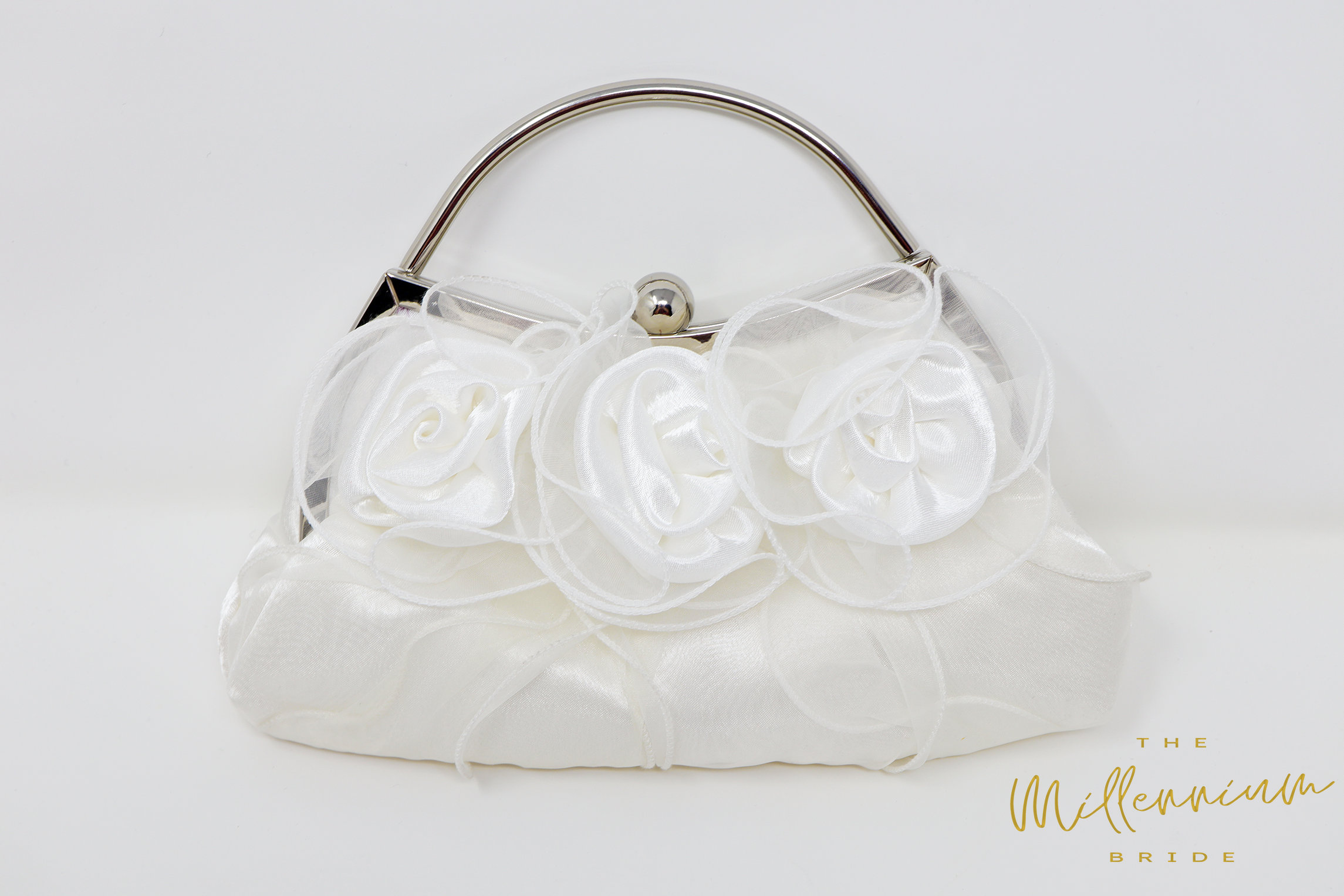Borsa da sposa floreale in pizzo di raso rosa bianca, borsa da dichiarazione, pochette da sera, pochette da sposa, pochette da sposa, borsa da sposa,