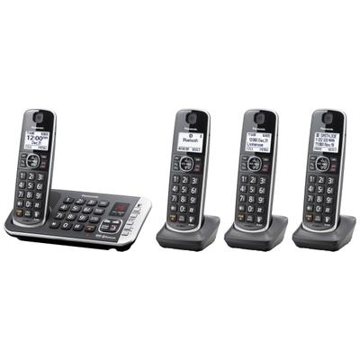 Panasonic Link2Cell Bluetooth Dect 6.0 Expandable Cordless Phone System With Digital Answering System, Kx-Tge674B