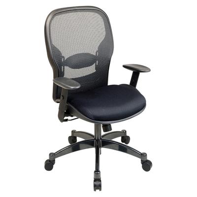 Office Star Professional Matrex Mesh Chair, 46 1/4"h X 27 1/4"w X 25 3/4"d, Black/gunmetal