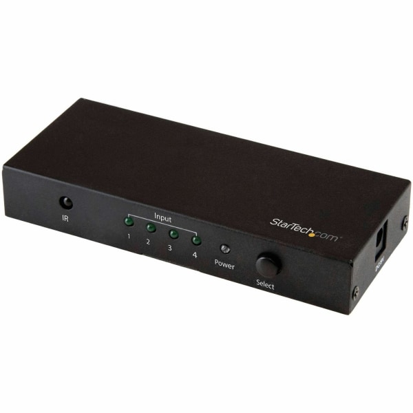 Startech.com 4 Port Hdmi Switch - 4K 60Hz - Supports Hdcp - Ir - Hdmi Selector - Hdmi Multiport Video Switcher - Hdmi Switcher