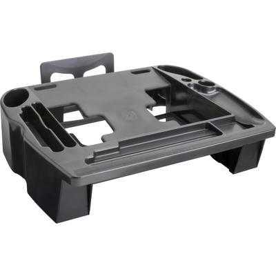 Compucessory Telephone Stand/organizer - 5" X 11.5" X 9.5" Depthdesktop - Non-Skid Base, Cable Management - Black - Plastic - 1 Each