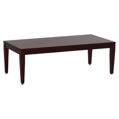 Lorell Solid Wood Coffee Table, Mahogany