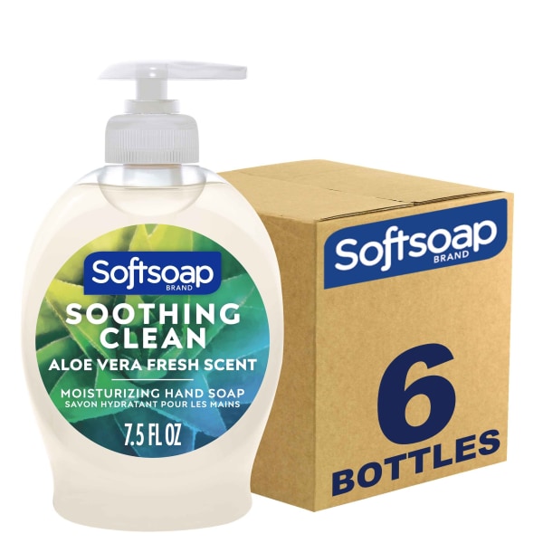 Softsoap Liquid Hand Soap Pump - Soothing Aloe Vera - Aloe Vera Scent - 7.5 fl oz (221.8 mL) - Pump Bottle Dispenser - Dirt Remover - Hand - Pearl