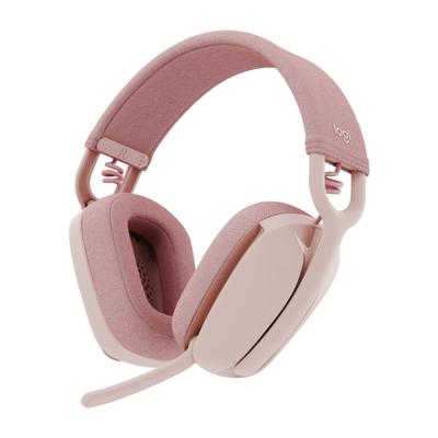 Logitech Zone Vibe 100 - Rose - Stereo - Wireless - Bluetooth - 98.4 Ft - On-Ear - Binaural - Noise Cancelling Microphone - Rose