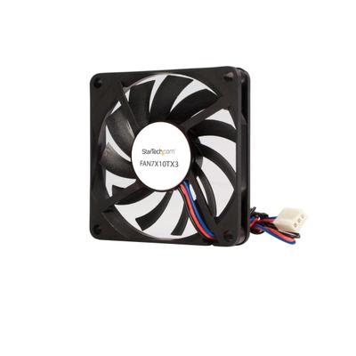 Startech.com Tx3 Dual Ball Bearing Replacement Fan - Cpu Cooler Fan - 70 Mm - Black - Keep A System Running Cooler With A 70Mm Ball Bearing Case Fan - Pc Fan - Computer Case Fan - 70Mm Fan