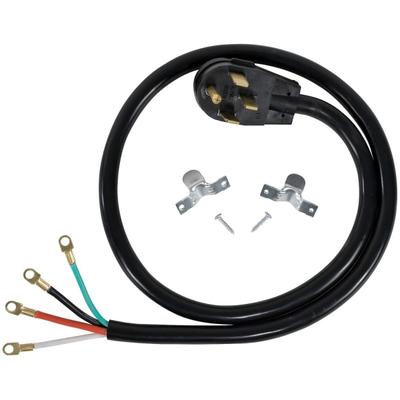 Certified Appliance Accessories 4-Wire Eyelet 50-Amp Range Cord - 250 V AC / 50 A - 6 ft Cord - 4-wire / Right-angle Plug
