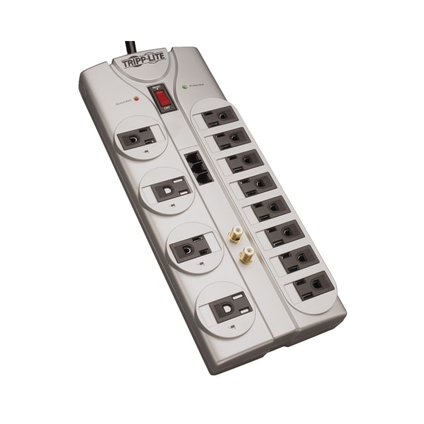 Tripp Lite Surge Protector 12 Outlet 120V Rj11 Coax 8' Cord 2880 Joule - Surge Protector - 15 A - Ac 120 V - Output Connectors: 12