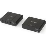Startech.com 4 Port Usb 2.0 Extender Hub Over Cat5E Or Cat6 Ethernet Cable - 330 Ft/100M Metal Usb 2.0 Extender Kit - Esd, Powered, 480Mbps