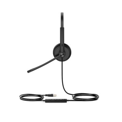 Yealink Dual Uc Usb Wired Headset, Black, Yea-Uh34-Dual-Uc