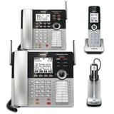 Vtech Cm18445 4-Line Small Business Office Phone System Bundle With 2 Desksets, 1 Handset And 1 Headset