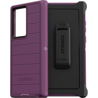 Otterbox Defender Series Pro Rugged Carrying Case (Holster) Samsung Galaxy S22 Ultra Smartphone - Happy Purple