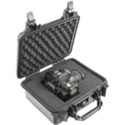 Pelican 1200 Carrying Case Travel Essential - Orange - Crush Proof, Dust Proof - Stainless Steel, Copolymer Body - Polyethylene Foam Interior Material