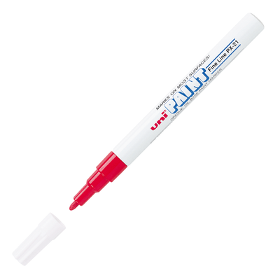 Sanford Uni-Paint Markers, Fine Point, Red, Pack Of 12