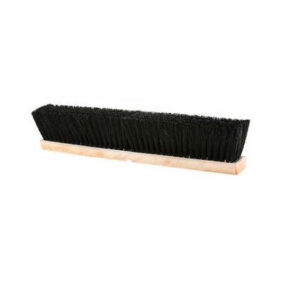 Globe Commercial Products Push Broom Heads, Tampico Fill, 3-1/2" X18", Black/brown, Set Of 6 Heads
