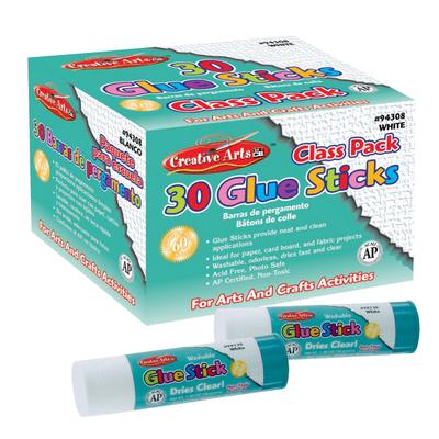 Charles Leonard Economy Glue Sticks, 0.28 Oz, Clear, Pack Of 60
