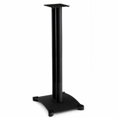 Sanus Steel Series Heavy-Duty Speaker Stand For Bookshelf Speakers - 34" - Black - 25 Lb Load Capacity - 34" X 11.8" X 14.8"
