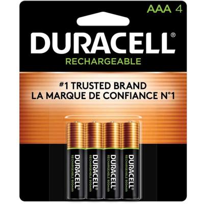 Duracell Rechargeable Aaa Batteries, Pack Of 4