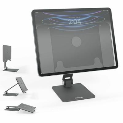 Plugable Magnetic Tablet Holder For Magsafe Ipad Pro 12.9 Stand Portable - Foldable 360° Rotating Stand (Ams-Stand13)