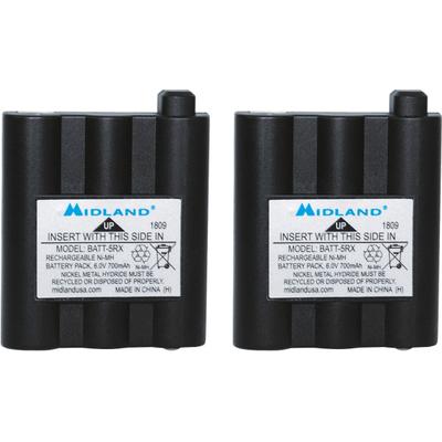 Midland Radio Batt5Rx Rechargeable Battery Pack - For Two-Way Radio - Battery Rechargeable - 6 V Dc - 2 / Pair