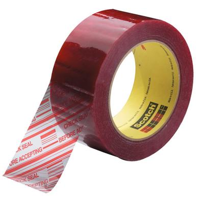 Scotch 3M 3779 Pre-Printed Carton Sealing Tape, 2" X 110 Yd., Clear, Case Of 36