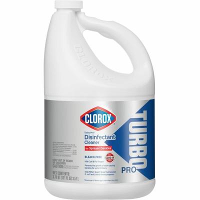 Clorox Turbo Pro Disinfectant Cleaner For Sprayer Devices - 121 Fl Oz (3.8 Quart) - Fresh Scentbottle - Bleach-Free, Versatile, Antibacterial - White