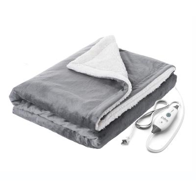 Pure Enrichment Weighted Warmth 2-In-1 Heated Weighted Blanket, 50" X 60", Gray