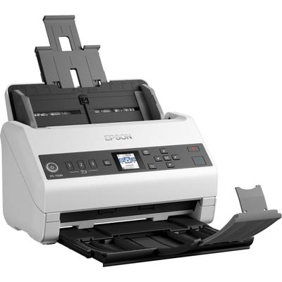 Epson Ds-730N Sheetfed Scanner - 600 Dpi Optical - 8-Bit Color - 8-Bit Grayscale - 40 Ppm (Mono) - 40 Ppm (Color) - Duplex Scanning - Usb