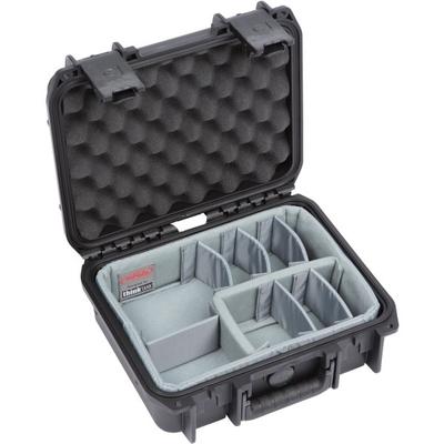 Skb Cases Iseries Protective Case With Padded Dividers, 11" X 8" X 4-1/2", Black