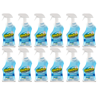Odoban Odor Eliminator Disinfectant Spray, Fresh Linen Scent, 32 Oz, Case Of 12 Bottles
