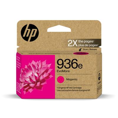 Original Hp 936E Magenta Evomore Ink Cartridge Works With Hp Officejet 9120 Series, Hp Officejet Pro 9100 Series, Hp Officejet Pro Wide Format 9700 Series Carbon Neutral 4S6V4Ln