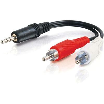 C2G 12 Ft Value Series One 3.5Mm Stereo Male To Two Rca Stereo Male Y-Cable - 12 Ft Mini-Phone/rca Audio Cable - First End: 1 X Mini-Phone Stereo Audio - Male - Second End: 2 X Rca Stereo Audio - Male - Splitter Cable