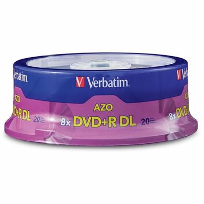 Verbatim Dvd R Dl 8.5Gb 8X With Branded Surface - 20Pk Spindle - 8.5Gb - 20Pk Spindle