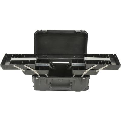 Skb Cases Iseries Protective Case Tech Box With Dual Trays, 20-1/2" X 11-1/2" X 7-1/2", Black