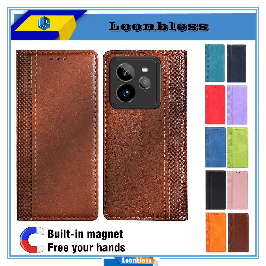 Custodia a libro per Realme GT 7 Pro, Cover per telefono Realme GT7, Custodia per Oppo Realme GT7 Pro, Realme GT 7T, Funda Shell GT7T 5G