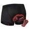 Homme Sous-vêtements de cyclisme Shorts de vélo Shorts de cyclisme rembourrés Cyclisme Shorts Shorts de sous-vêtements Shorts rembourrés / Chamois avec 3 poches arrière VTT Vélo tout terrain Cyclisme