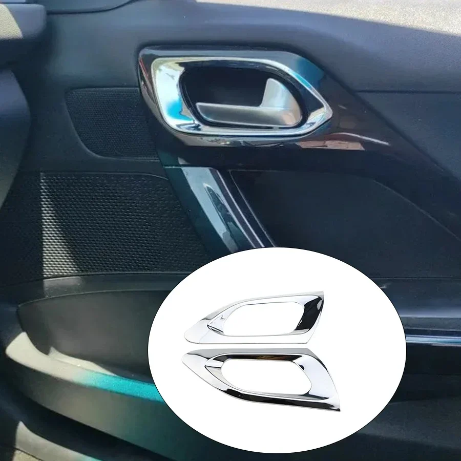 4 Teile/satz Innere Türgriff Abdeckung Schutz Trim Aufkleber für Peugeot 2008 2014 2015 2016 2017 2018 Zubehör Image
