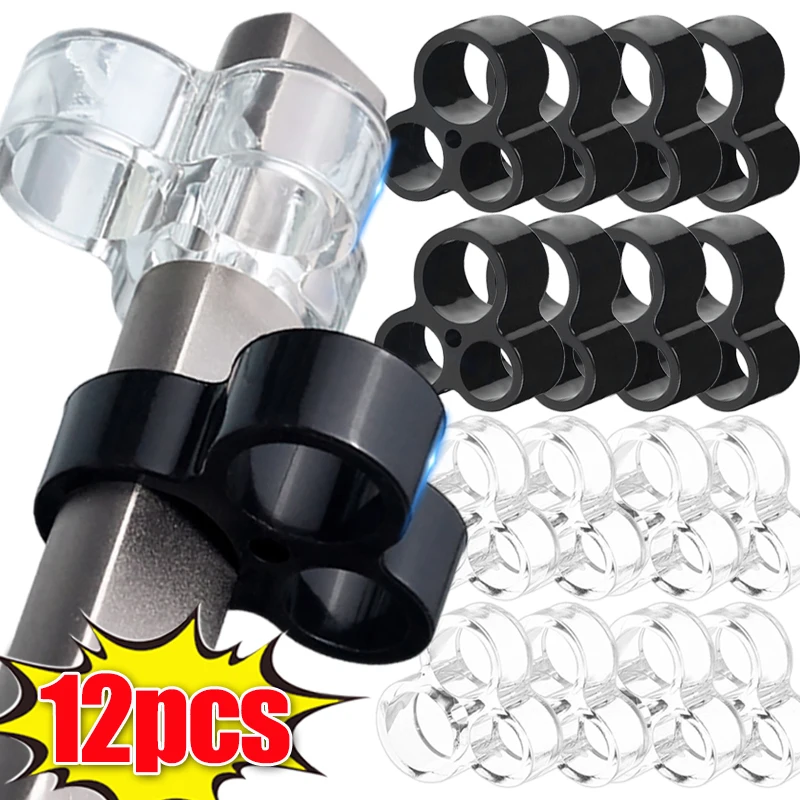 Türgriff Stoßstange Ring Transparent Anti-Kollision Wand Möbel Schutz Punch-freies Griff Puffer Abdeckung Pads Hardware Kits Image