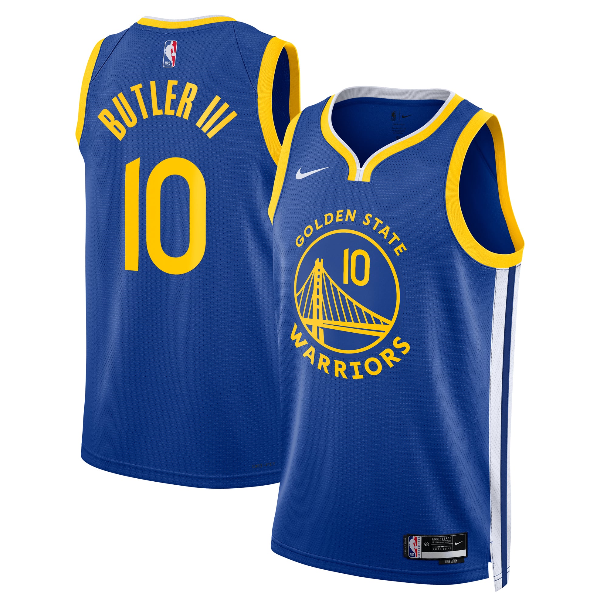 Maillot Nike Icon Edition Swingman des Golden State Warriors - Royal - Jimmy Butler III - Unisexe - unisexe Taille: 3XL