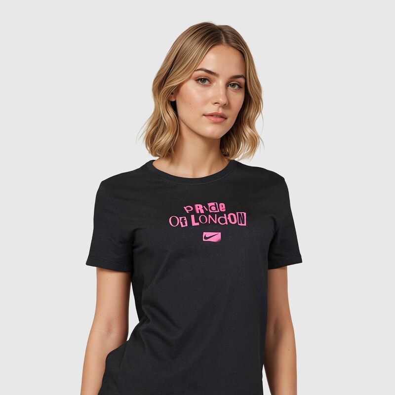 Chelsea Nike Supporter-T-Shirt – Schwarz – Damen Image