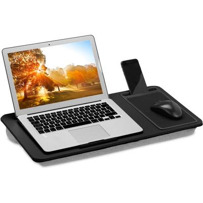 Relaxdays Laptopkissen mit Mauspad, Laptopablage, HBT 5,5 x 58 x 30,5 cm, Laptopunterlage für Bett, Image