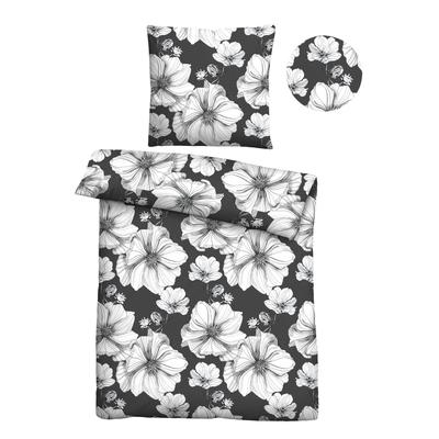 Bettwäsche "0040751", grau (titanium), B/L: 155cm x 220cm, , Renforcé, B/L: 80cm x 80cm, Renforcu00e9, Obermaterial: 100% Baumwolle, CASTELL - MARKENBETTWÄSCHE, Bettwäsche, hautsympathisch, 100% Baumwolle, Reißverschluss, ganzjährig nutzbar Image