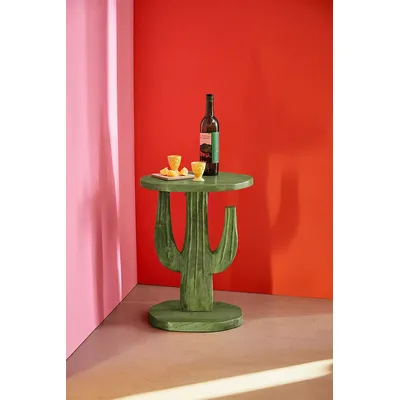 Cactus Side Table - Green ALL at Urban Outfitters