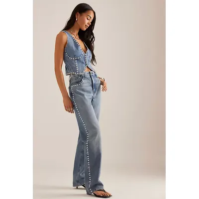 Good American Good Icon Studded Jeans